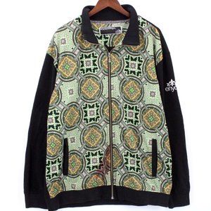 Vintage Enyce Clothing Track Jacket Mens Multicolor Geometric Pattern Size 3XL